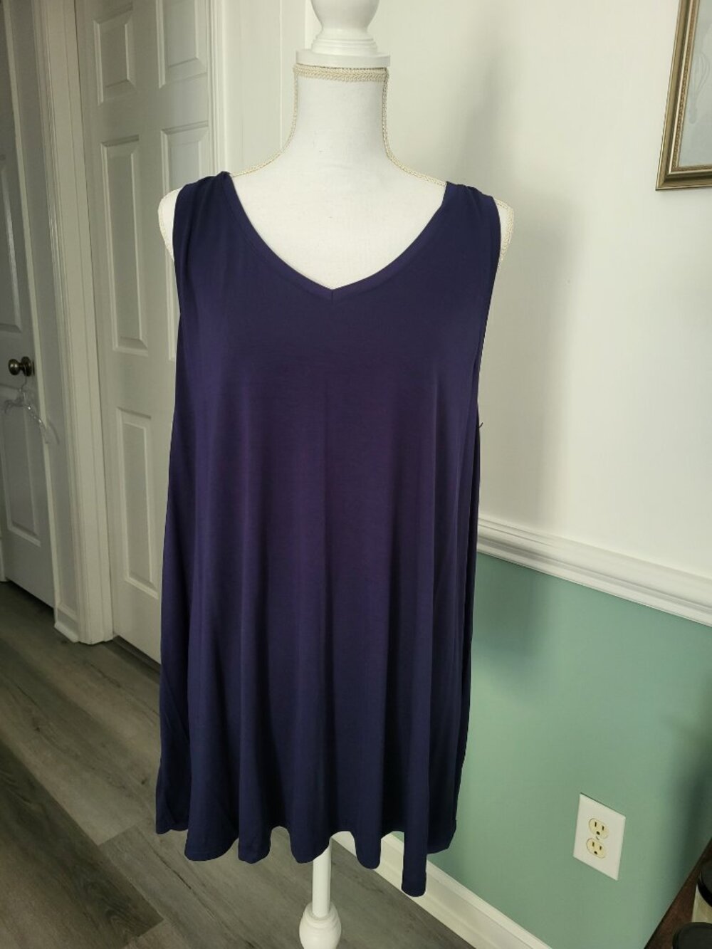 Lane Bryant, Swing V-Neck Tank, Navy, 18/20, NWT